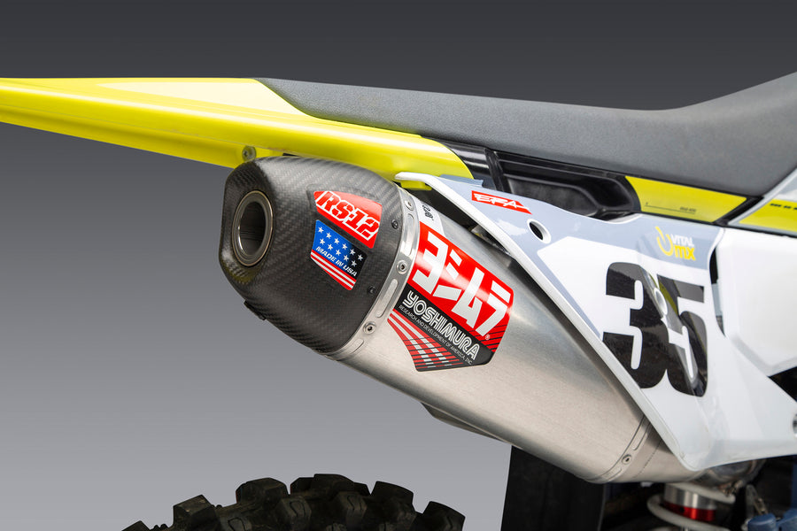 KTM 250/350SX-F / Husqvarna FC250/350 22-24 RS-12 Stainless Full Exhaust, w/ Aluminum Muffler