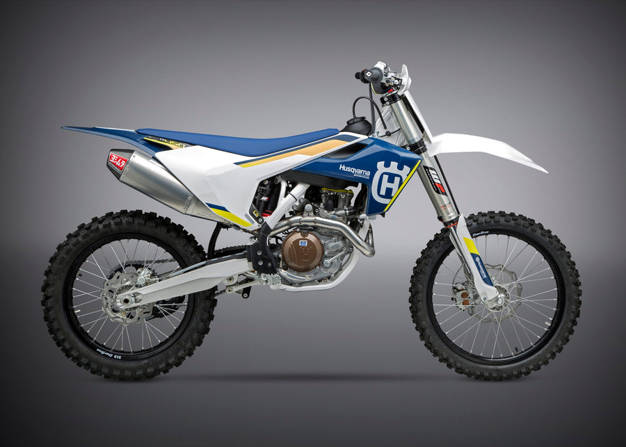 KTM 450SX-F/HUSQ 450/FX450 16-18 RS-4 Stainless Full Exhaust, w/ Aluminum Muffler