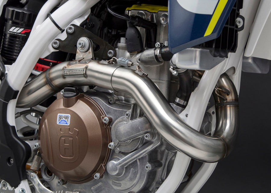 KTM 450SX-F/HUSQ 450/FX450 16-18 RS-4 Stainless Full Exhaust, w/ Aluminum Muffler