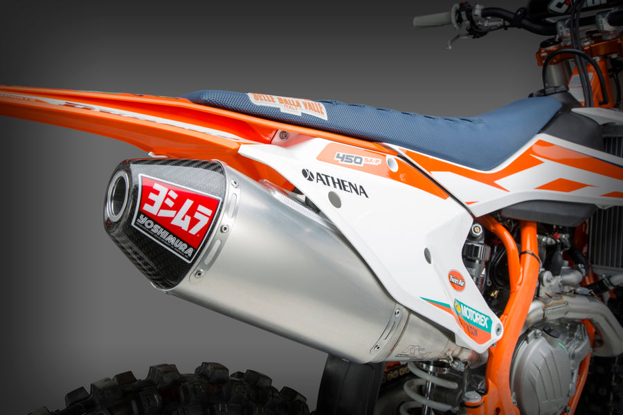 KTM 450SX-F/HUSQ 450/FX450 16-18 RS-4 Stainless Full Exhaust, w/ Aluminum Muffler