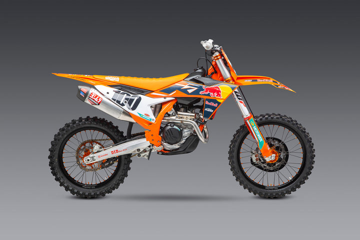 KTM 450SX-F FE 22-24/Husqvarna FC450 RE 22-24 RS-12 Stainless Full Exhaust, w/ Aluminum Muffler