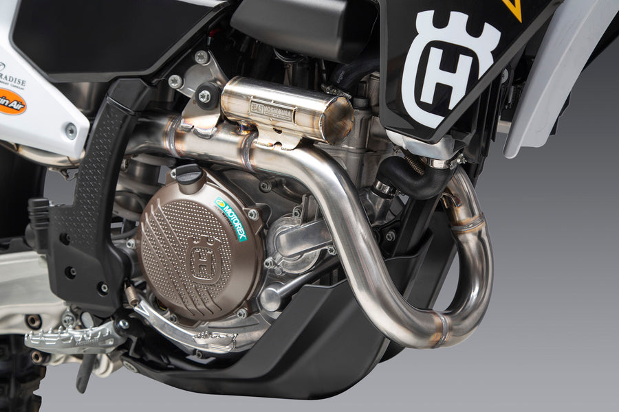 KTM 450SX-F FE 22-24/Husqvarna FC450 RE 22-24 RS-12 Stainless Full Exhaust, w/ Aluminum Muffler