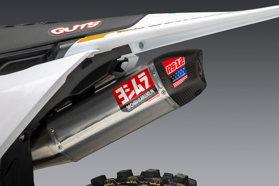 KTM 450SX-F FE 22-24/Husqvarna FC450 RE 22-24 RS-12 Stainless Full Exhaust, w/ Aluminum Muffler