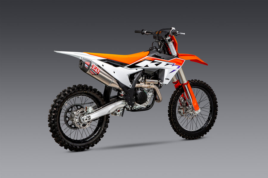 KTM 450SX-F FE 22-24 / Husqv FC450 RE 22-24 RS-12 Titanium Full Exhaust, w/ Titanium Muffler