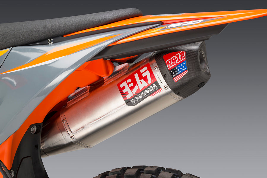 KTM 500 EXC-F 20-23 / Husqvarna FE 501S 20-23 RS-12 Stainless Full Exhaust, w/ Aluminum Muffler