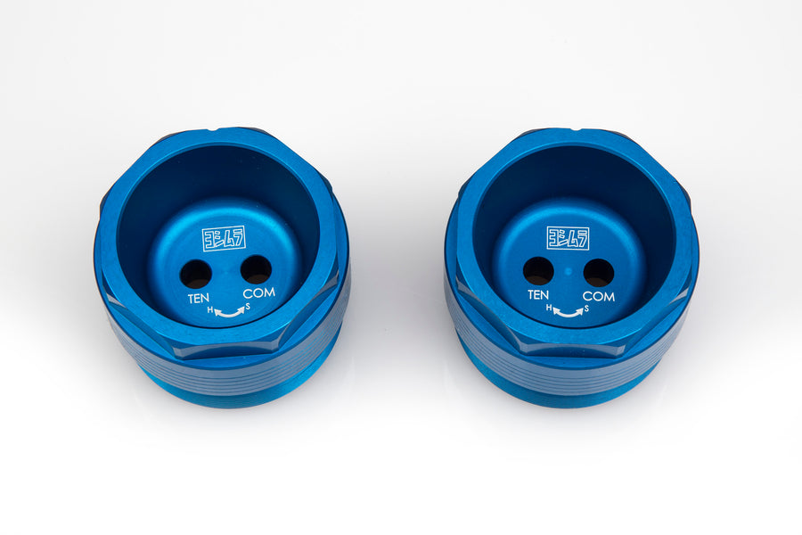 GSX-R1000 09-24 Blue Fork Tube Extender Caps