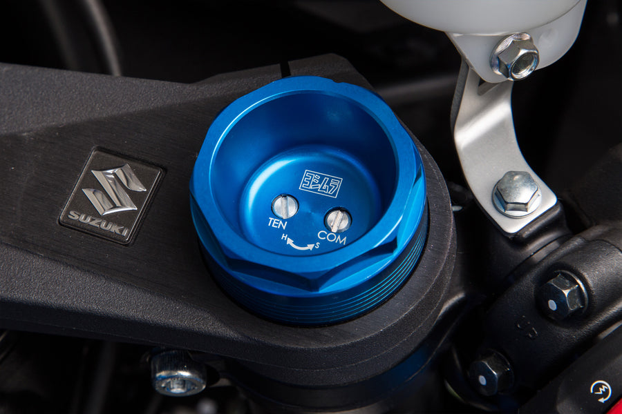 GSX-R1000 09-24 Blue Fork Tube Extender Caps