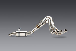 GSX-R1000 05+ / ZX-10R 07+ Oval Track Mod Lites Stainless Full Exhaust, w/ Stainless Muffler