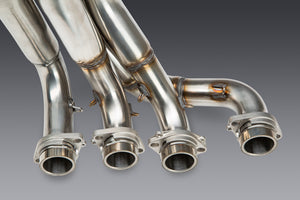 GSX-R1000 05+ / ZX-10R 07+ Oval Track Mod Lites Stainless Full Exhaust, w/ Stainless Muffler