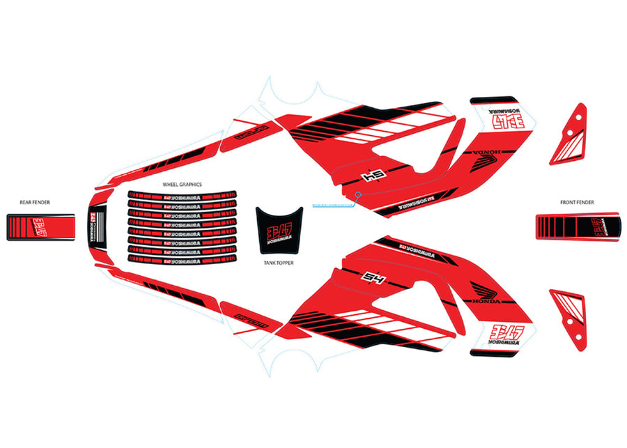 GROM 14-15 Graphics Kit Red