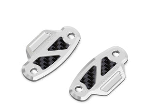 KAWASAKI ZX-10R 2011-14 Mirror Hole Caps Silver