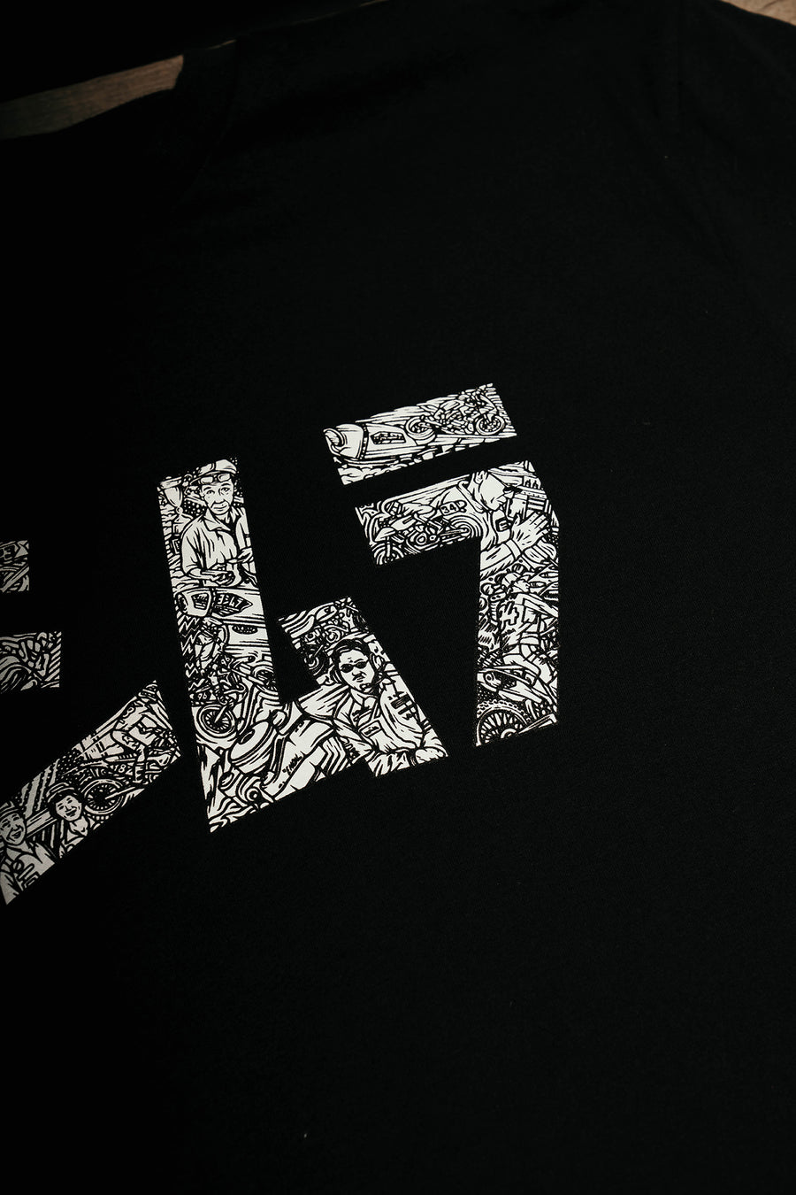 Collage T-Shirt Black