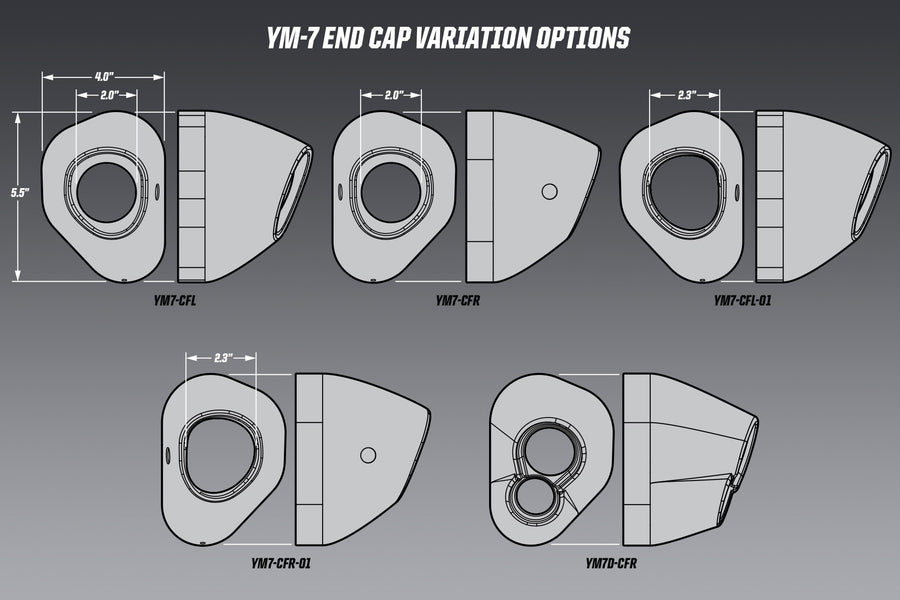 R-77 REPLACEMENT END CAP KIT SLASH-CUT RIGHT SIDE