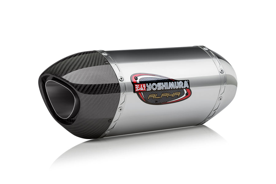 YZF-R1/M/S 15-19 ALPHA Stainless Slip-On Exhaust, w/ Stainless Muffler