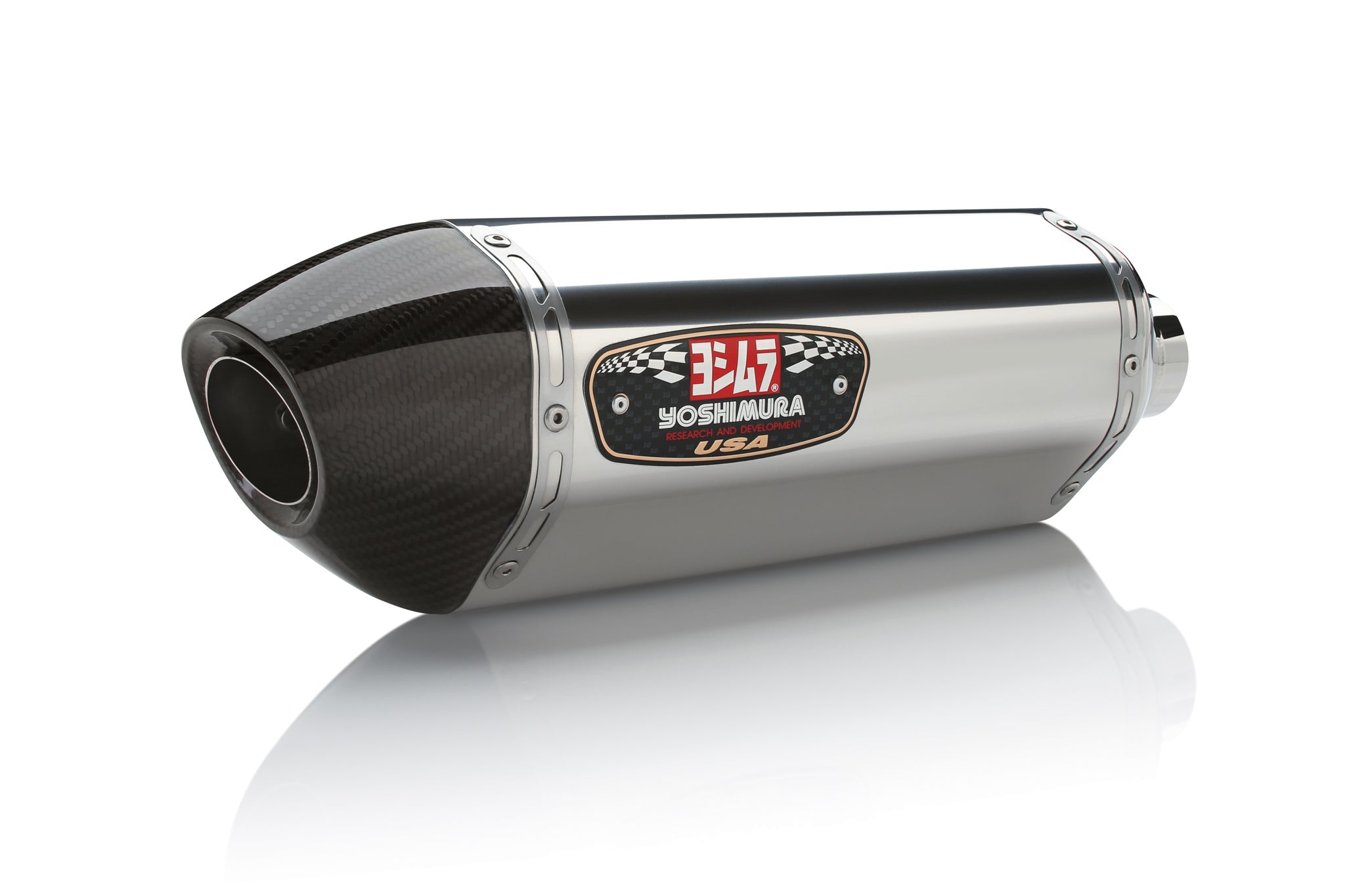 Yoshimura Japan R11 MotoGP GSXR 600/750 11-16 Homologated Stainless Steel&carbon Dual Tip Muffler Silver