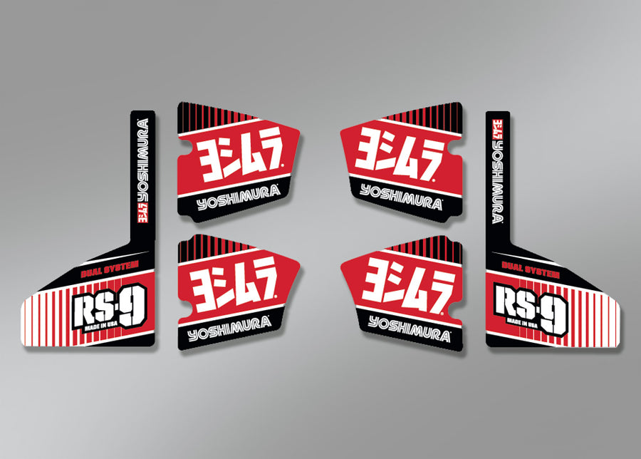MUFFLER BADGE RS-9 Decal Set (6 pcs)
