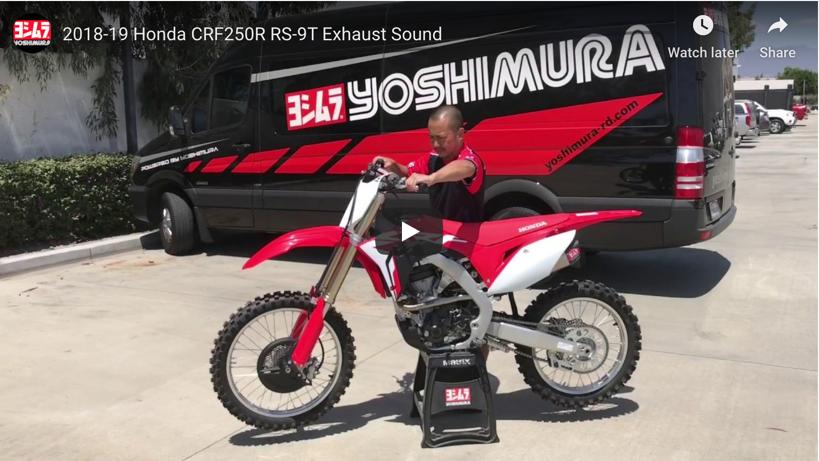Yoshimura CRF250R 2018 19 RX 2019 RS 9T Slip On Exhaust Stainless Muffler Yoshimura R D of America Inc