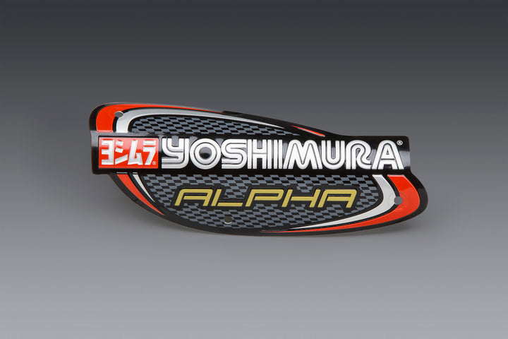 Yoshimura Muffler Name Badge Titanium Alpha and Alpha Taper
