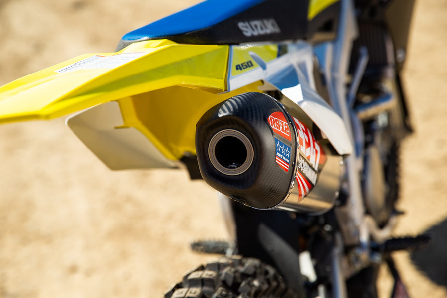 RM-Z450 18-24 RS-12 Stainless Full Exhaust, w/ Aluminum Muffler