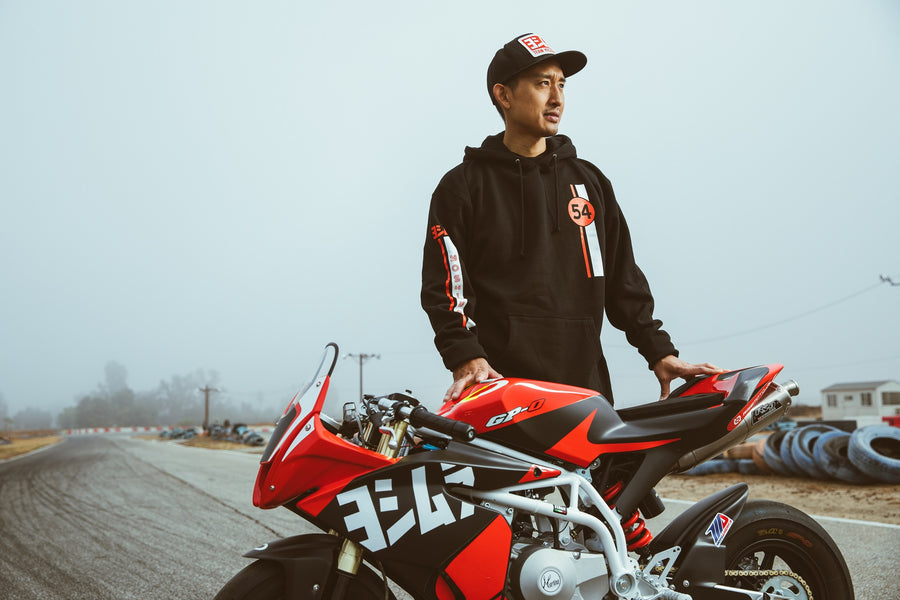 Racing Stripe Pull-Over Hoodie